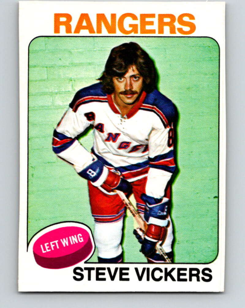 1975-76 O-Pee-Chee #19 Steve Vickers New York Rangers V5279