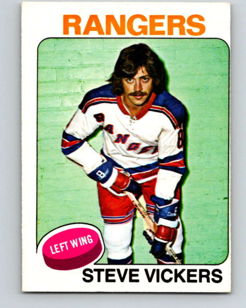 1975-76 O-Pee-Chee #19 Steve Vickers New York Rangers V5281