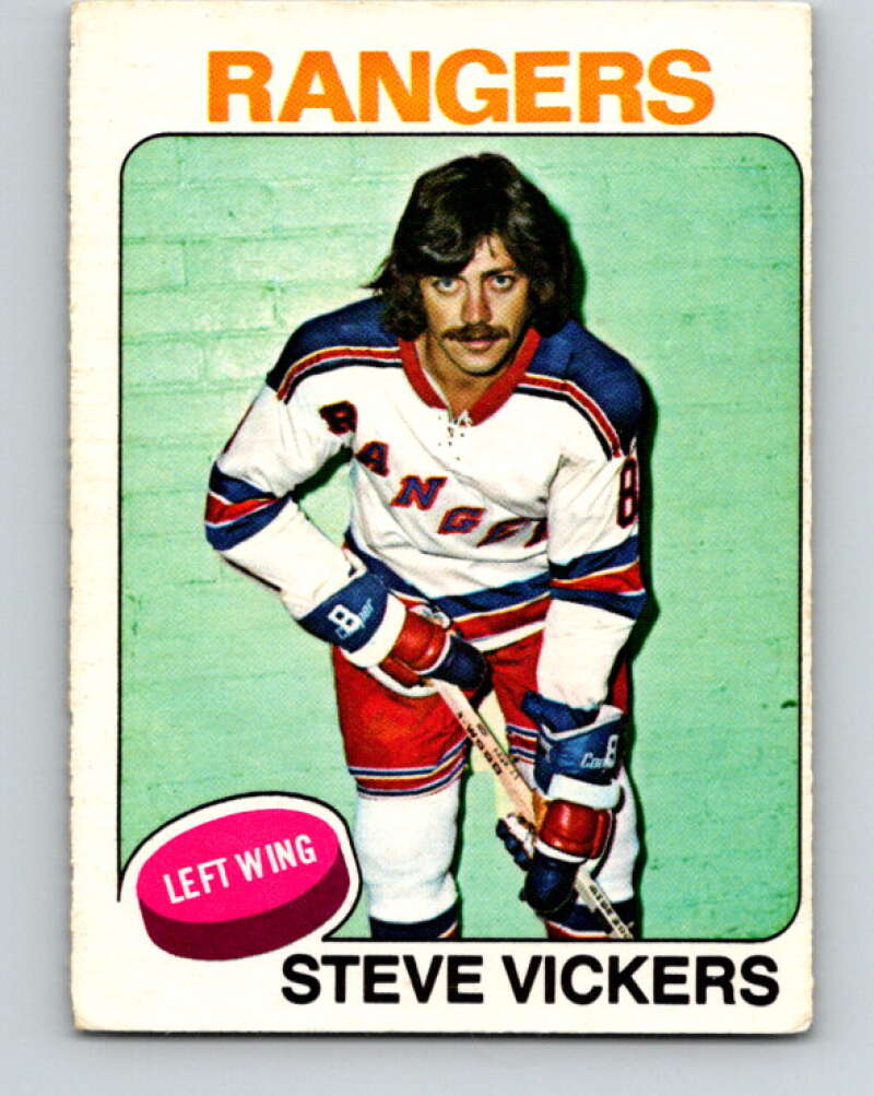 1975-76 O-Pee-Chee #19 Steve Vickers New York Rangers V5283