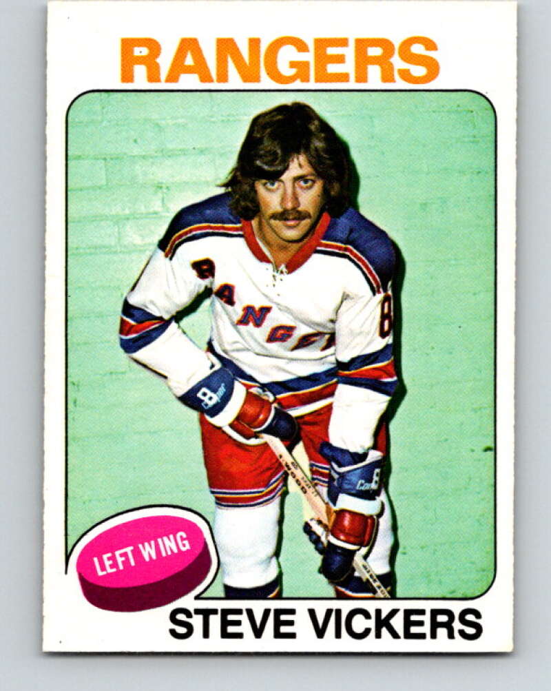 1975-76 O-Pee-Chee #19 Steve Vickers New York Rangers V5284
