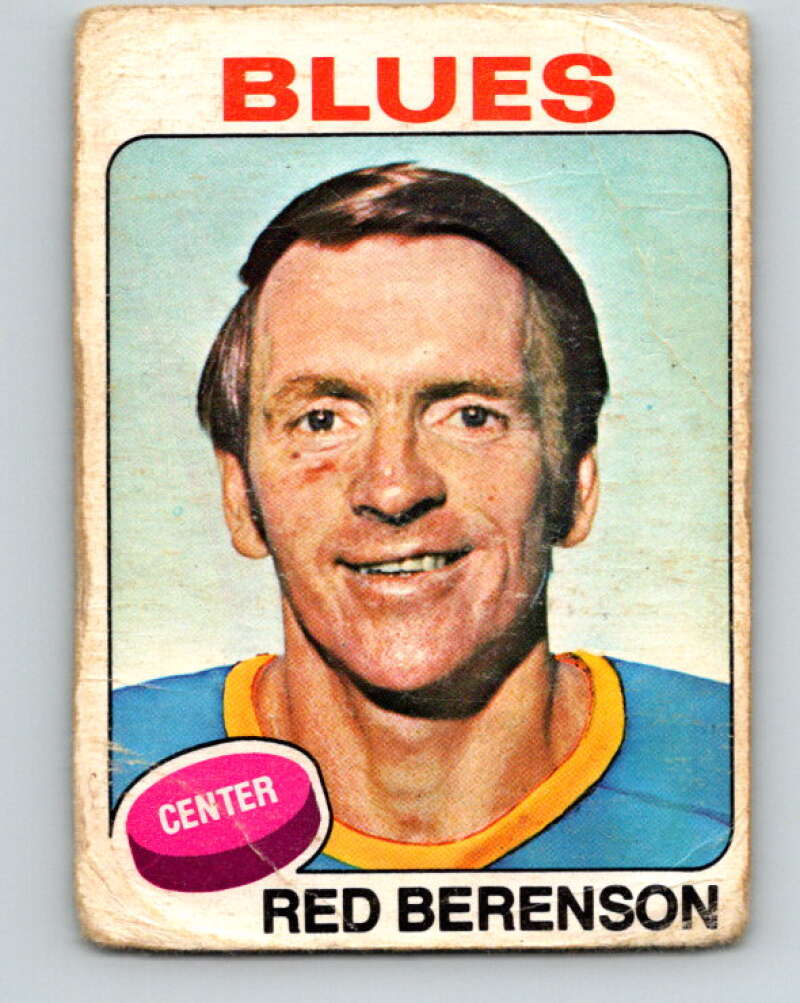 1975-76 O-Pee-Chee #22 Red Berenson St. Louis Blues V5293