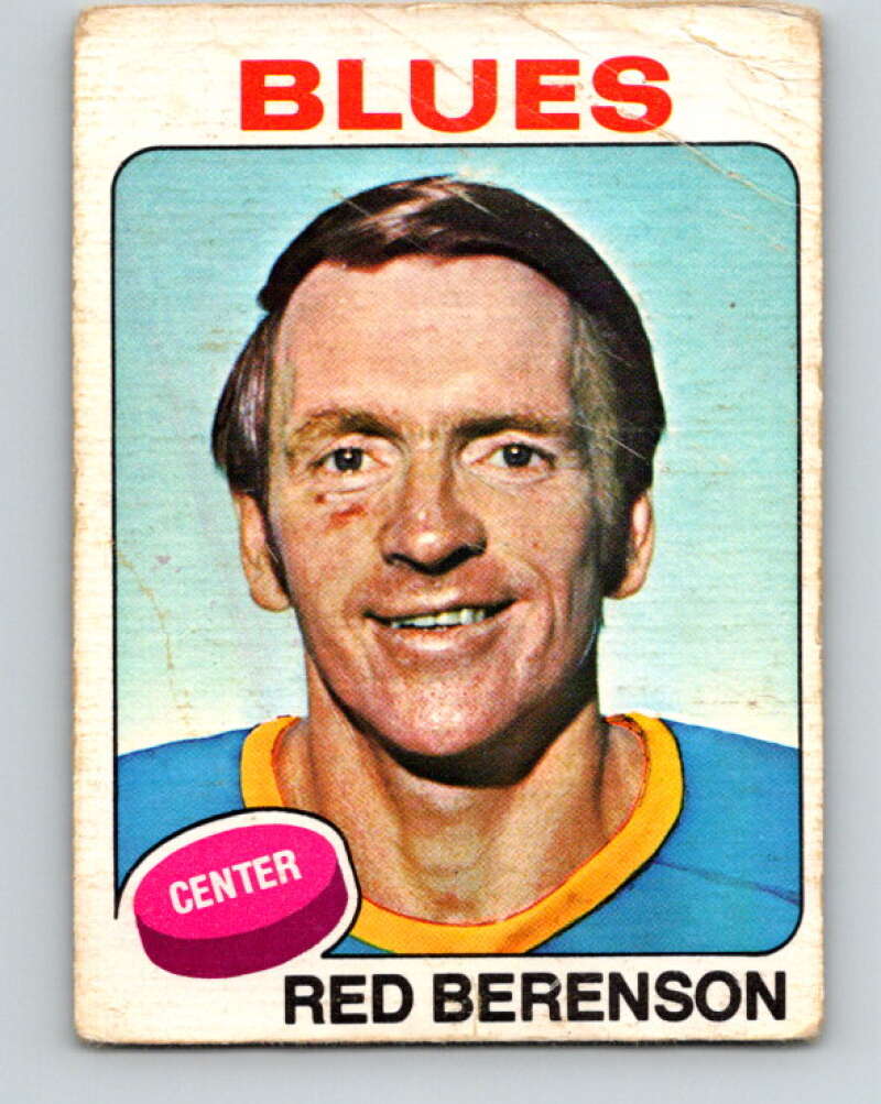 1975-76 O-Pee-Chee #22 Red Berenson St. Louis Blues V5298