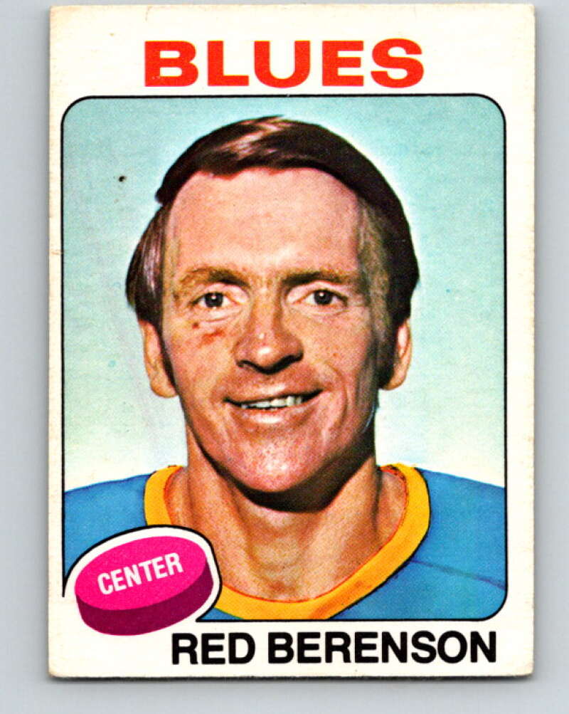 1975-76 O-Pee-Chee #22 Red Berenson St. Louis Blues V5299