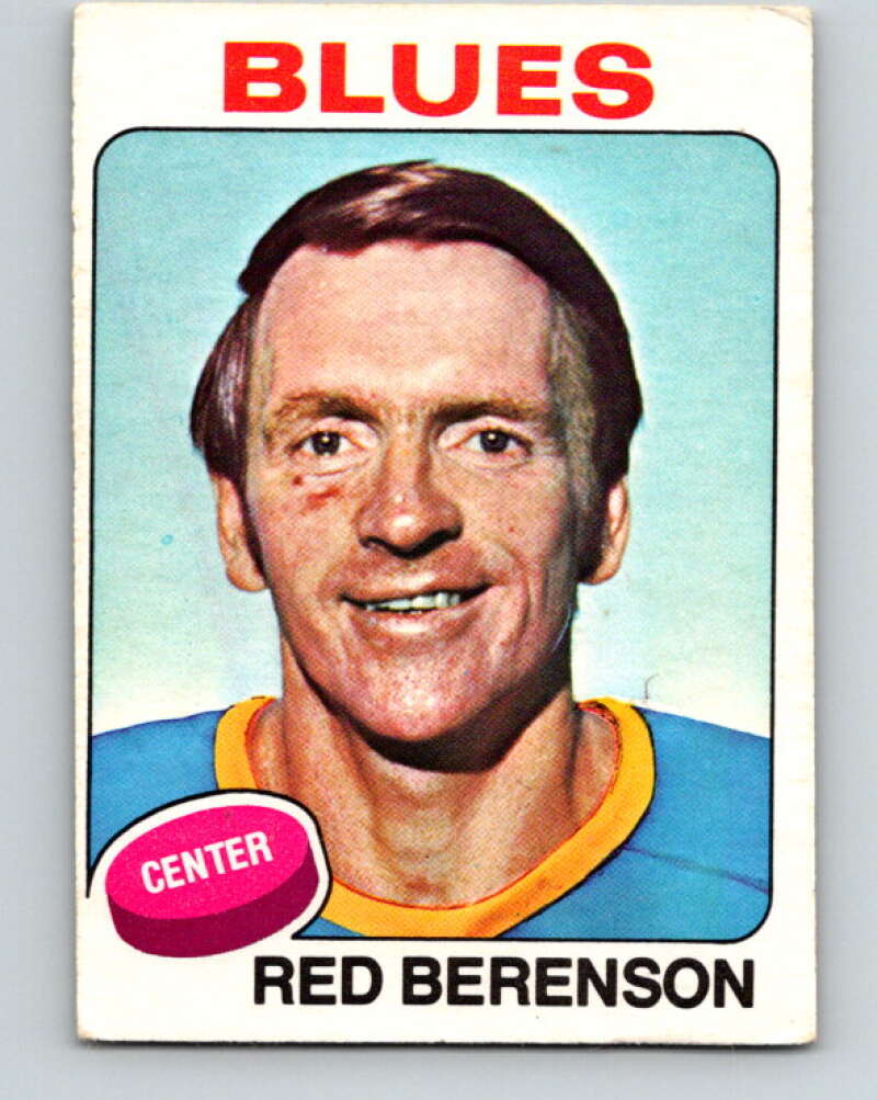 1975-76 O-Pee-Chee #22 Red Berenson St. Louis Blues V5300