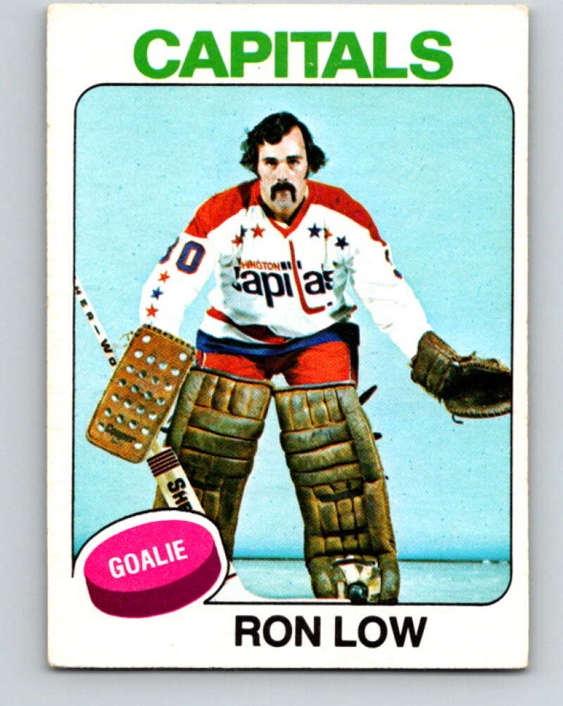 1975-76 O-Pee-Chee #25 Ron Low Washington Capitals V5303