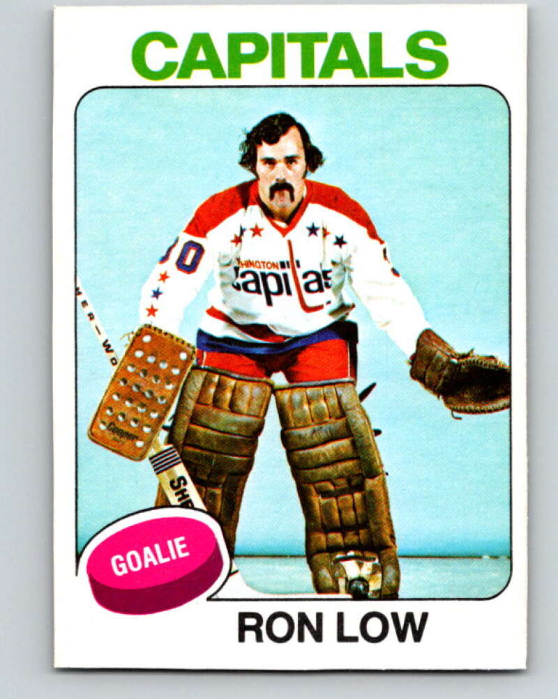 1975-76 O-Pee-Chee #25 Ron Low Washington Capitals V5305