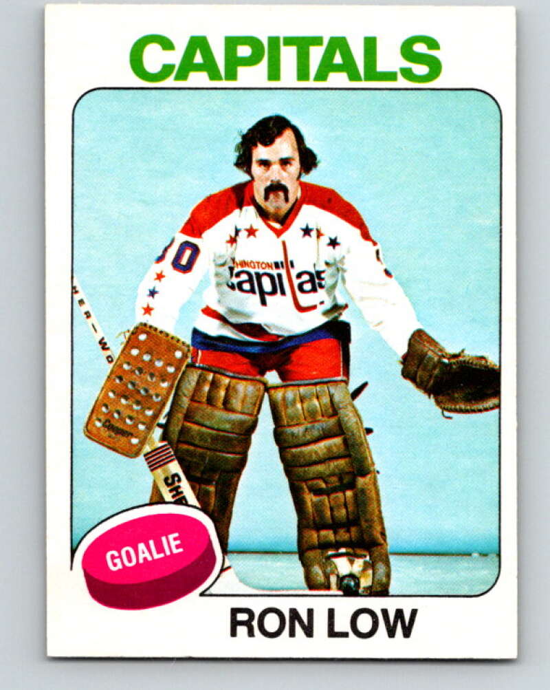 1975-76 O-Pee-Chee #25 Ron Low Washington Capitals V5306