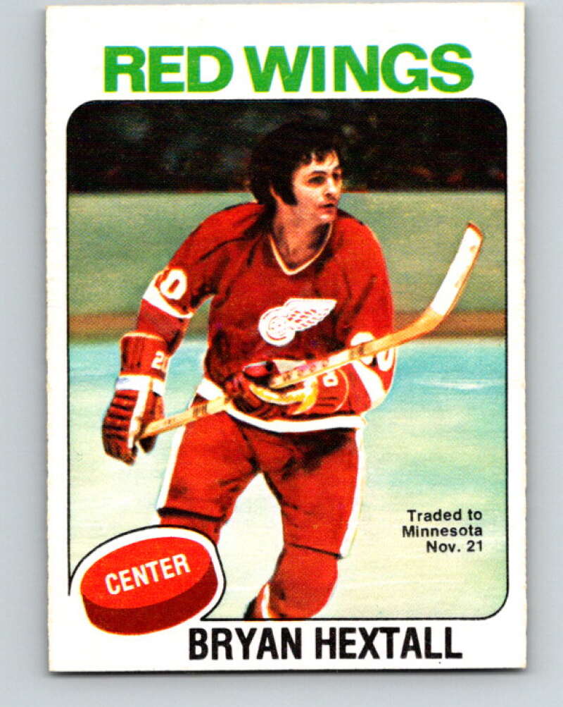 1975-76 O-Pee-Chee #26 Bryan Hextall Detroit Red Wings V5307