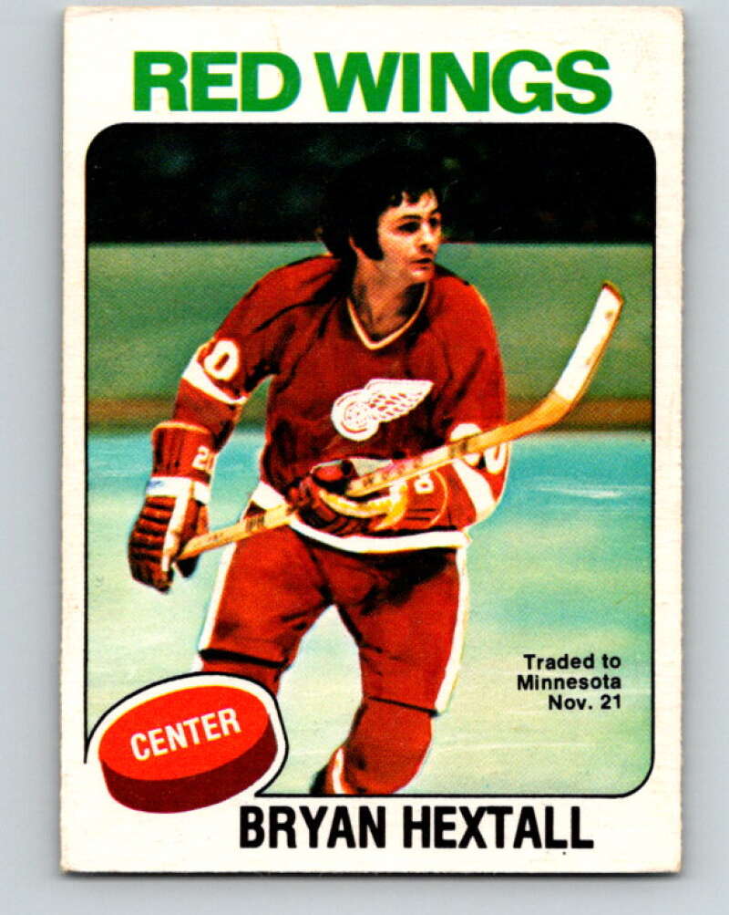 1975-76 O-Pee-Chee #26 Bryan Hextall Detroit Red Wings V5308
