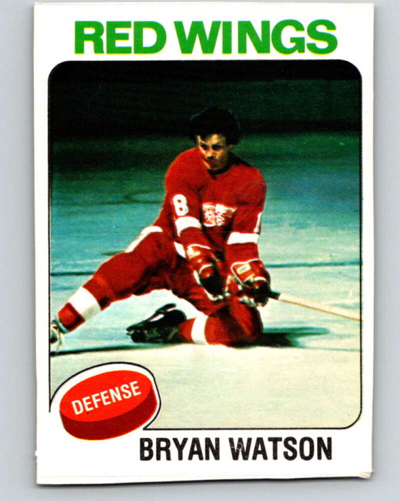 1975-76 O-Pee-Chee #31 Bryan Watson Detroit Red Wings V5335