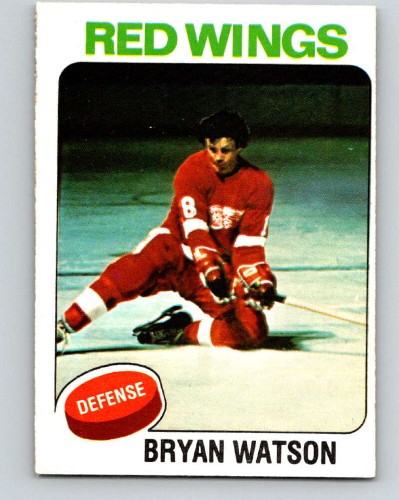 1975-76 O-Pee-Chee #31 Bryan Watson Detroit Red Wings V5338