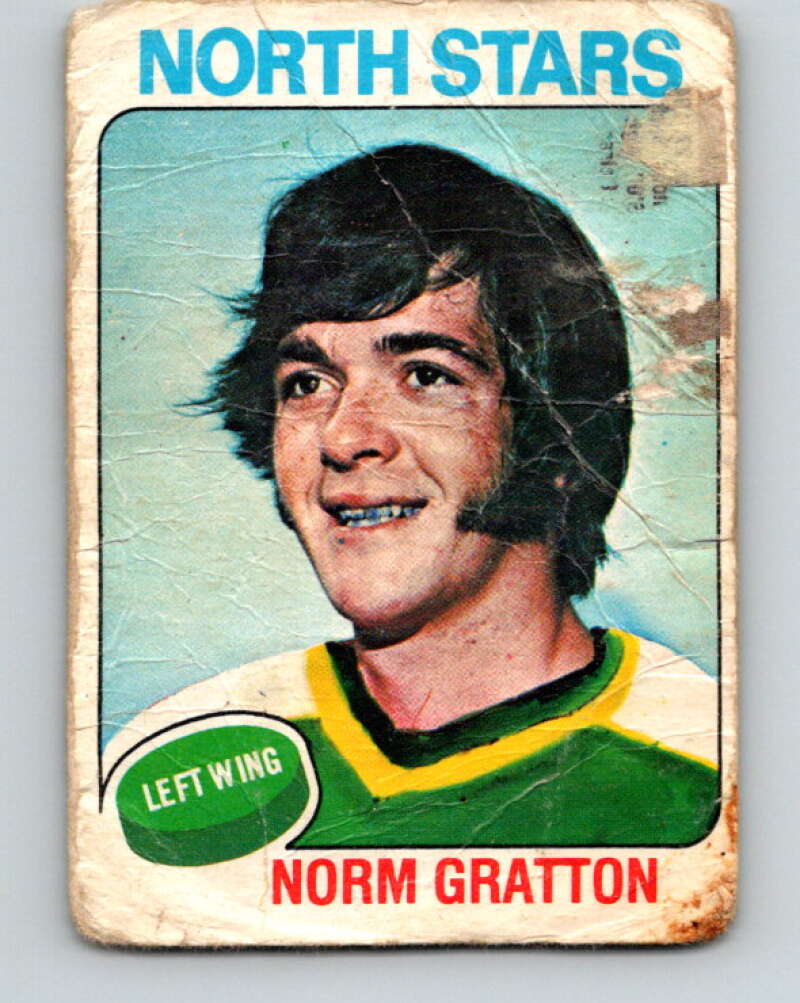 1975-76 O-Pee-Chee #34 Norm Gratton Minnesota North Stars V5349