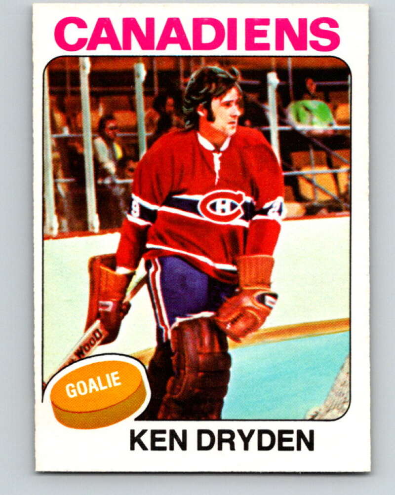 1975-76 O-Pee-Chee #35 Ken Dryden Montreal Canadiens V5354