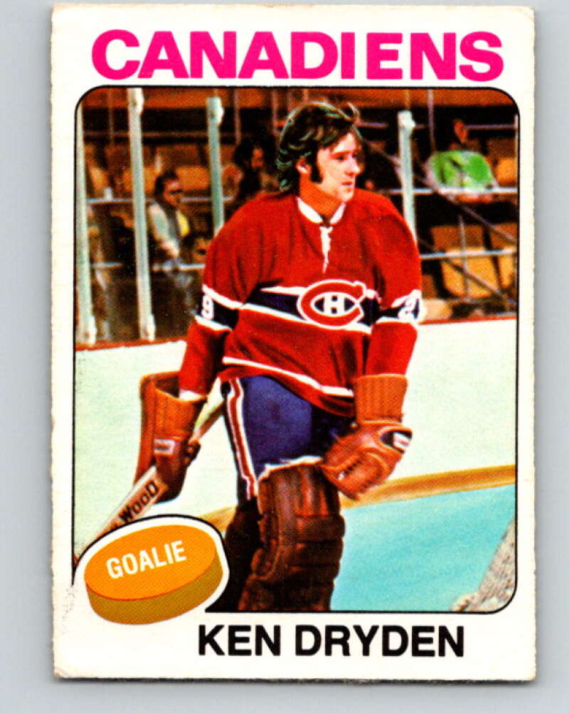 1975-76 O-Pee-Chee #35 Ken Dryden Montreal Canadiens V5356