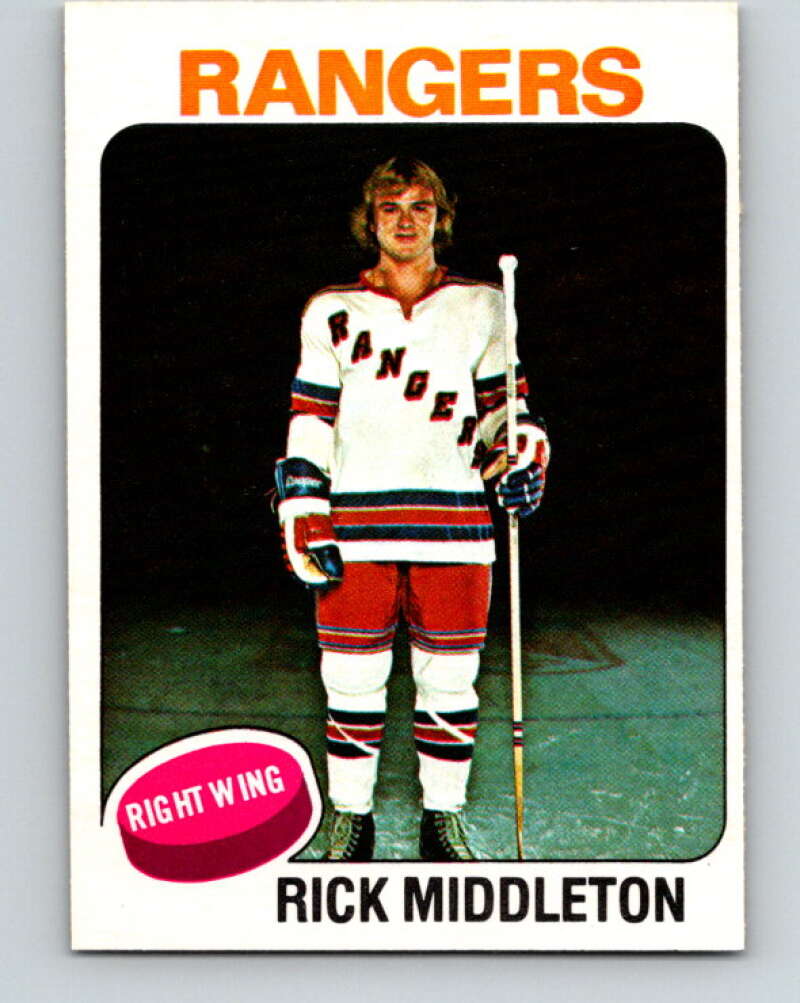 1975-76 O-Pee-Chee #37 Rick Middleton New York Rangers V5361