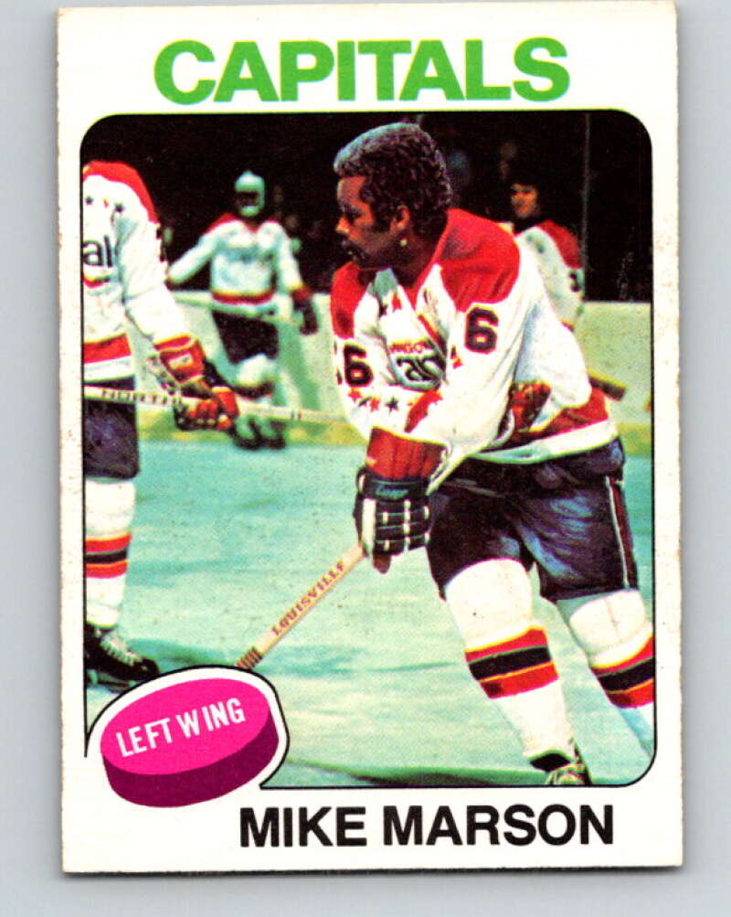 1975-76 O-Pee-Chee #43 Mike Marson RC Rookie Capitals V5382