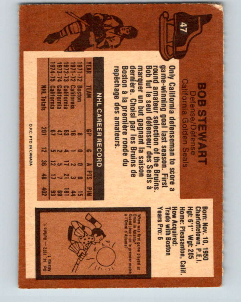 1975-76 O-Pee-Chee #46 Rene Robert Buffalo Sabres V5390