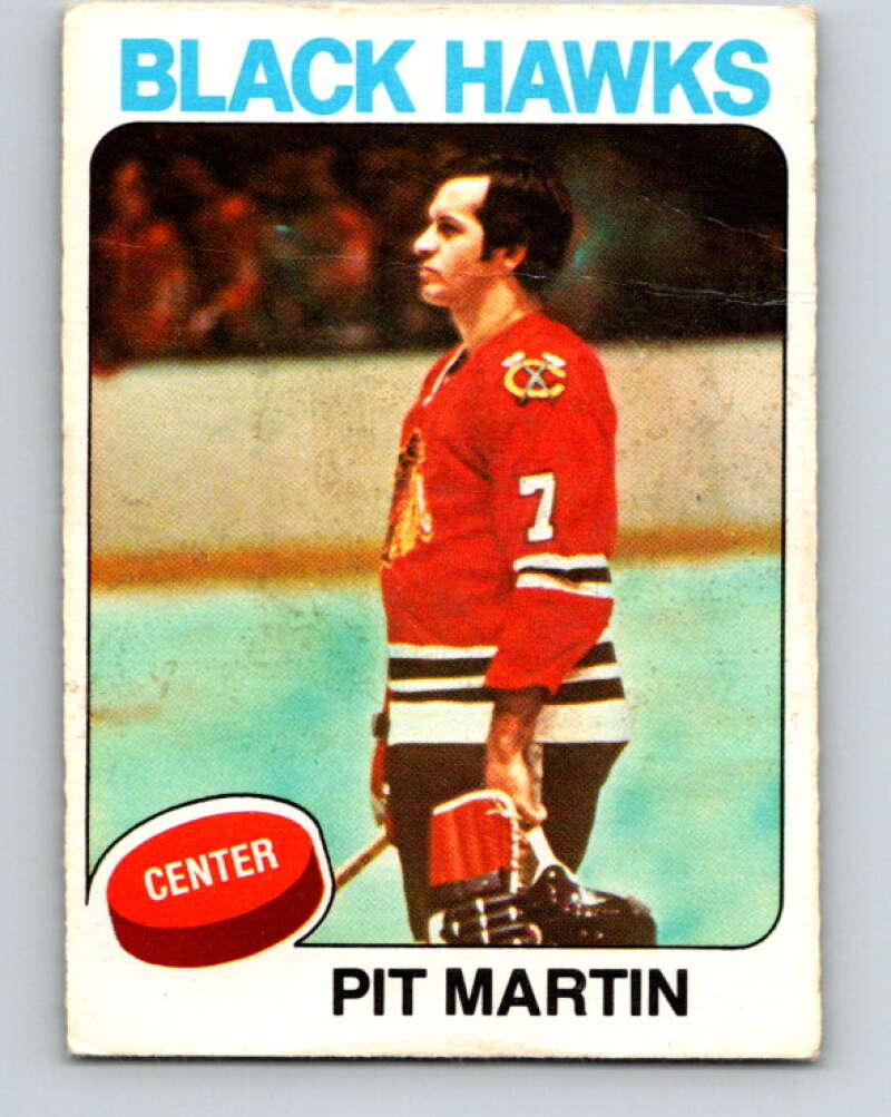 1975-76 O-Pee-Chee #48 Pit Martin Chicago Blackhawks V5394