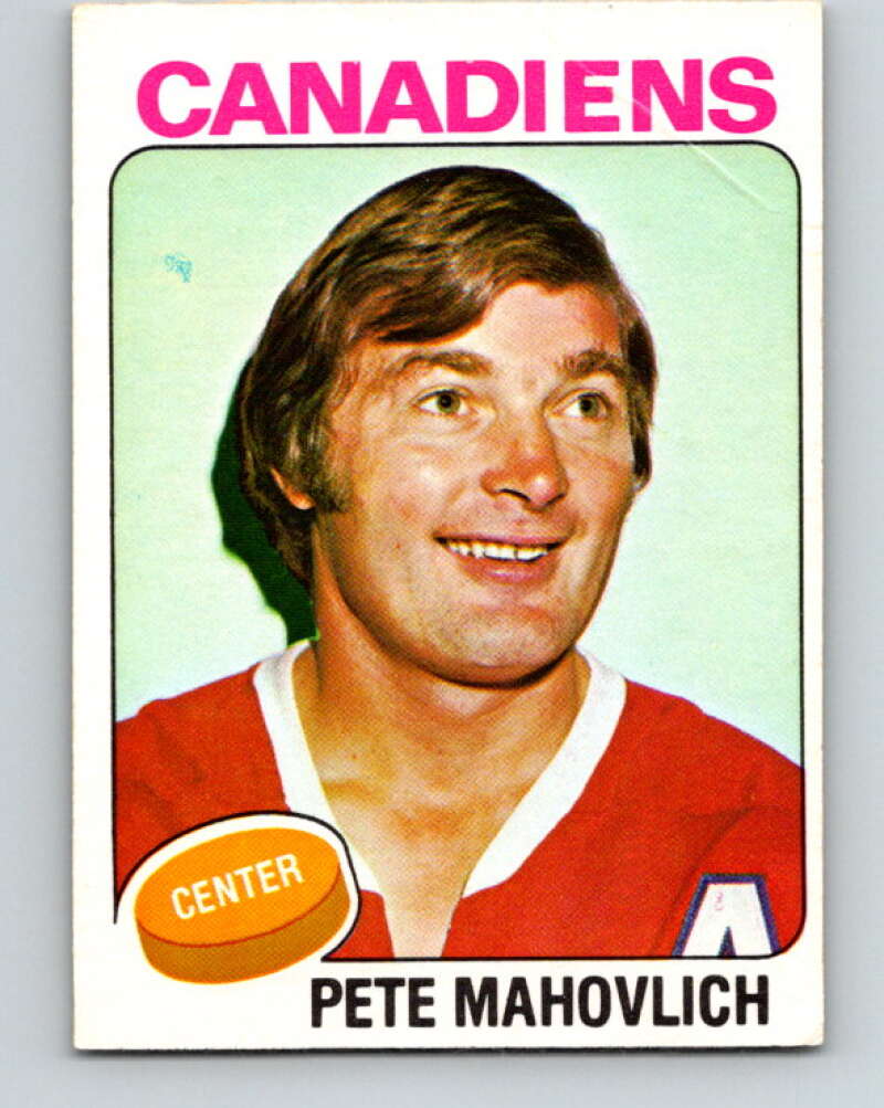 1975-76 O-Pee-Chee #50 Pete Mahovlich Montreal Canadiens V5399
