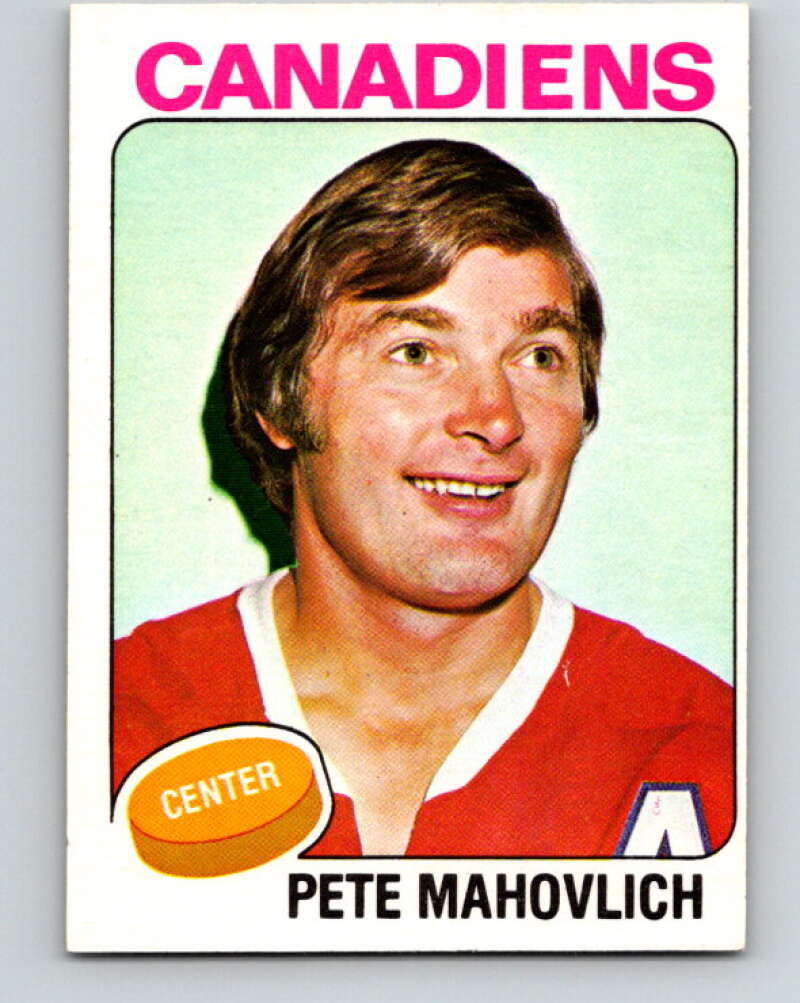 1975-76 O-Pee-Chee #50 Pete Mahovlich Montreal Canadiens V5402