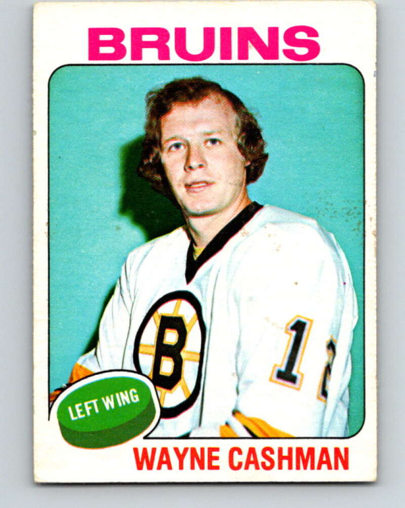1975-76 O-Pee-Chee #63 Wayne Cashman Boston Bruins V5457