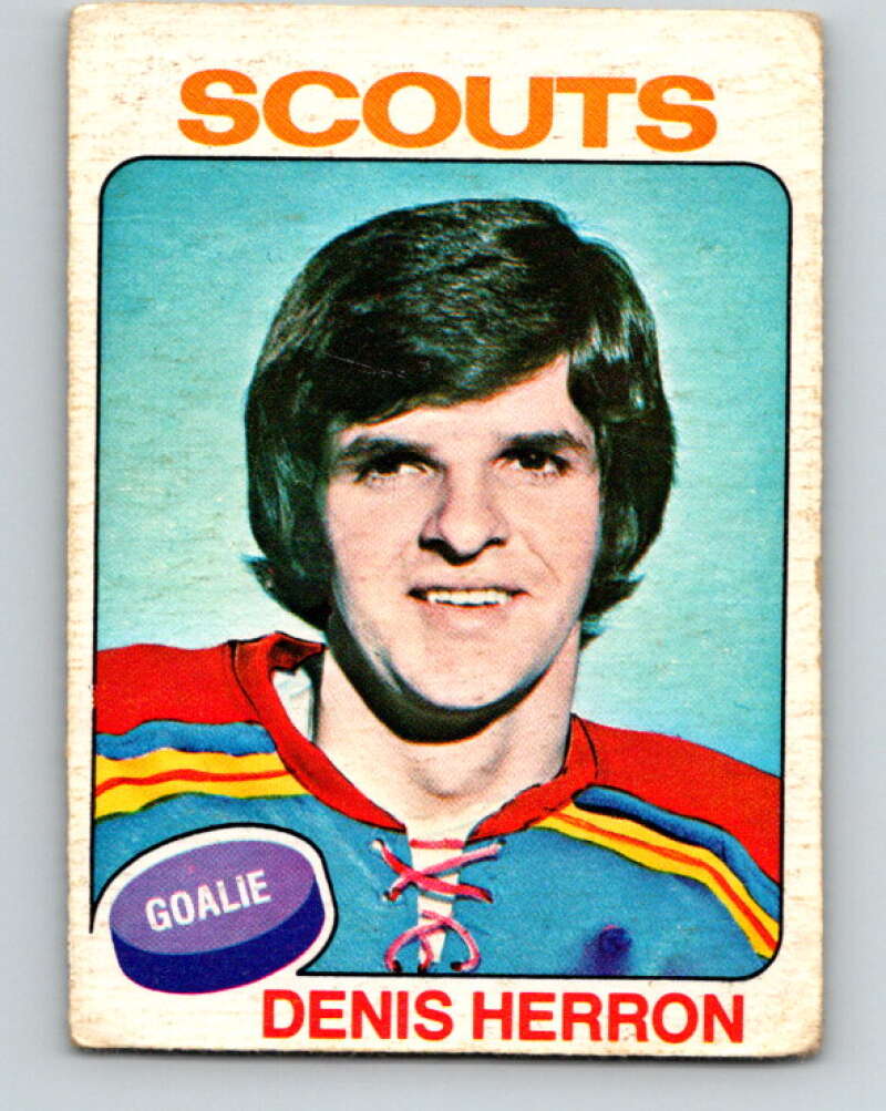 1975-76 O-Pee-Chee #68 Denis Herron Kansas City Scouts V5469