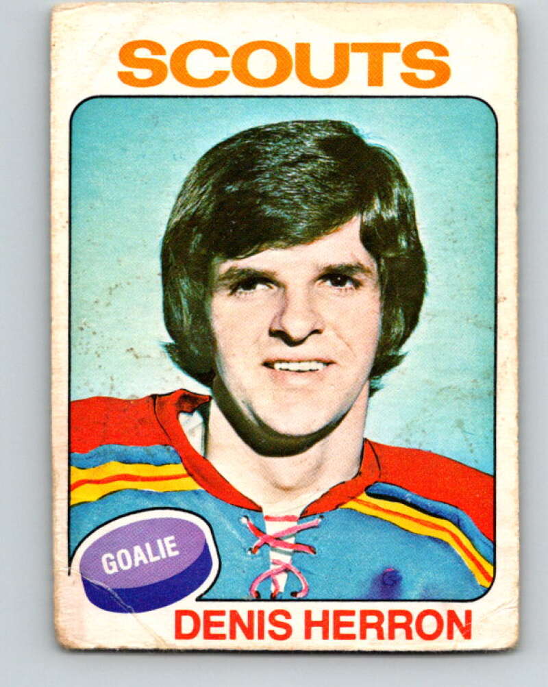 1975-76 O-Pee-Chee #68 Denis Herron Kansas City Scouts V5470