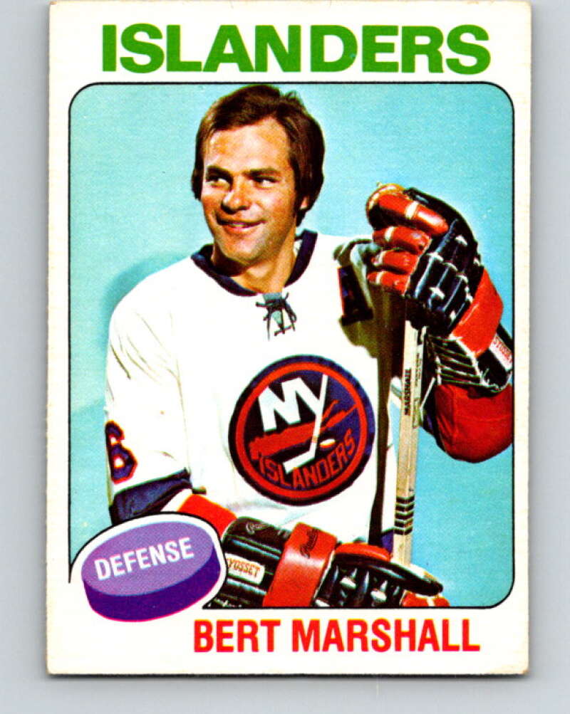 1975-76 O-Pee-Chee #72 Bert Marshall New York Islanders V5485