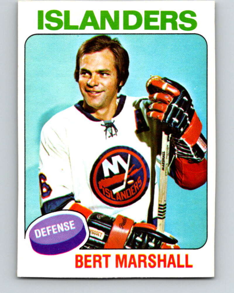 1975-76 O-Pee-Chee #72 Bert Marshall New York Islanders V5486