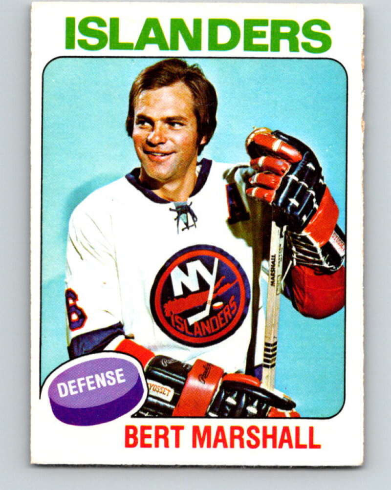 1975-76 O-Pee-Chee #72 Bert Marshall New York Islanders V5487