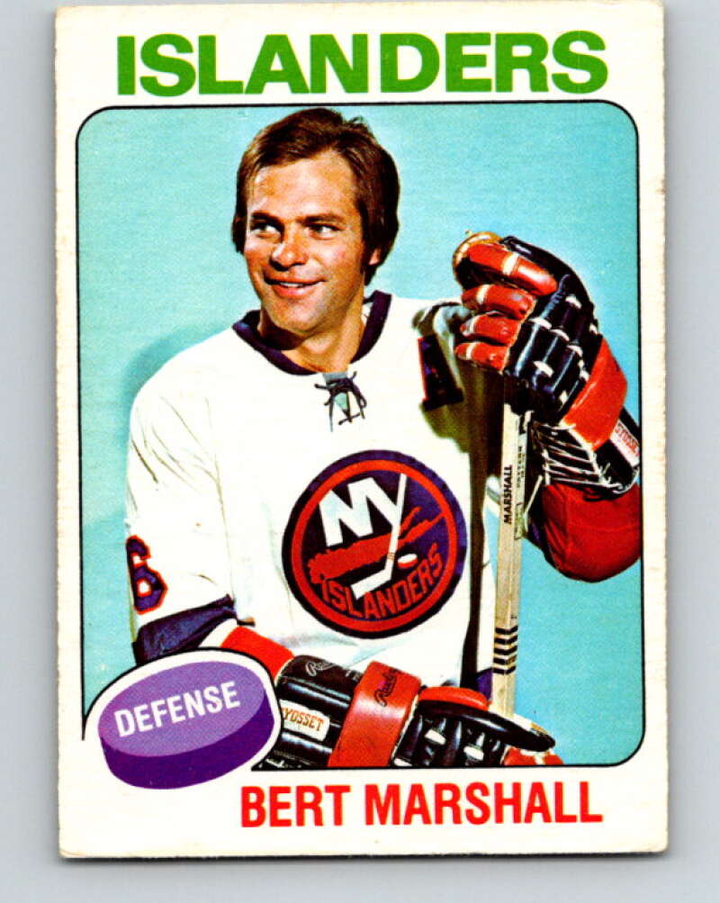 1975-76 O-Pee-Chee #72 Bert Marshall New York Islanders V5488
