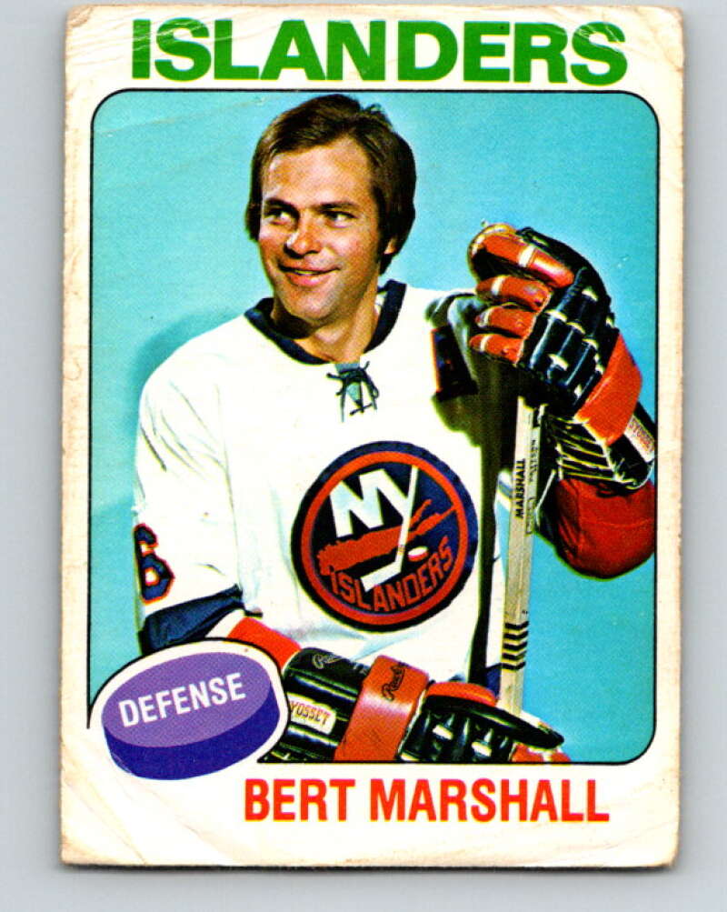 1975-76 O-Pee-Chee #72 Bert Marshall New York Islanders V5489