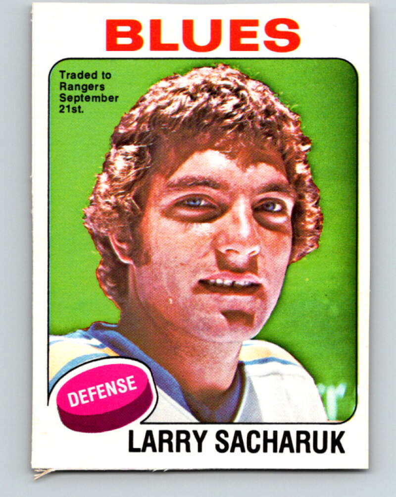 1975-76 O-Pee-Chee #76 Larry Sacharuk RC Rookie St. Louis Blues V5503
