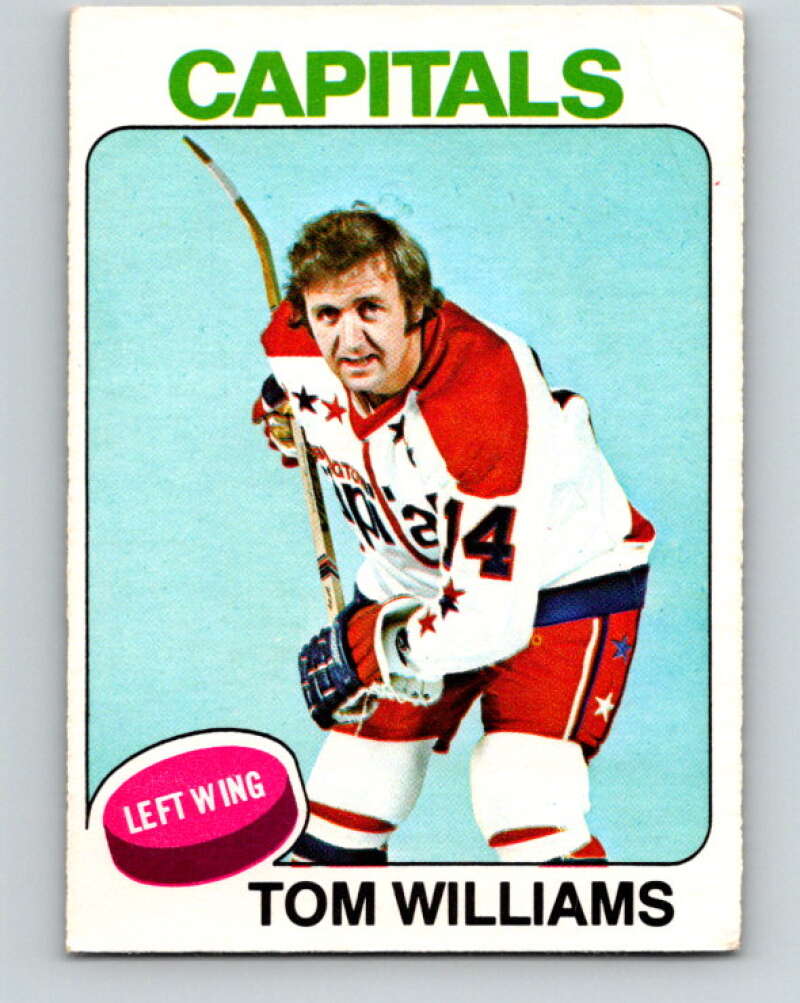 1975-76 O-Pee-Chee #79 Tom Williams Washington Capitals V5508