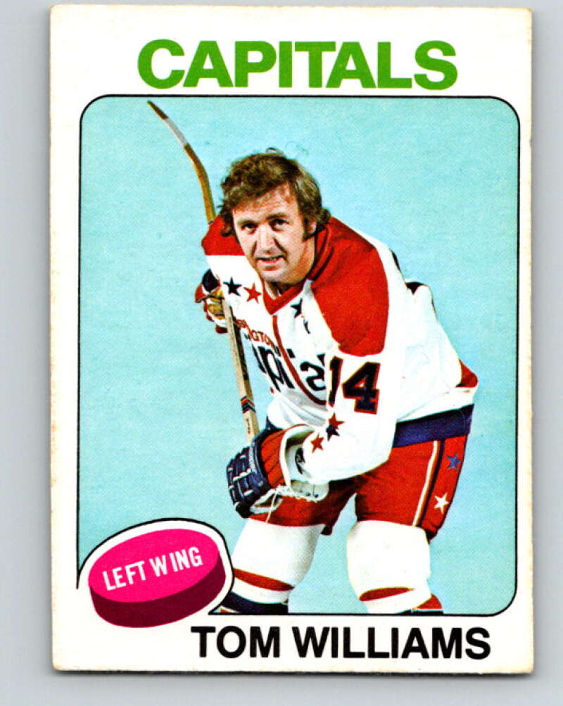 1975-76 O-Pee-Chee #79 Tom Williams Washington Capitals V5509
