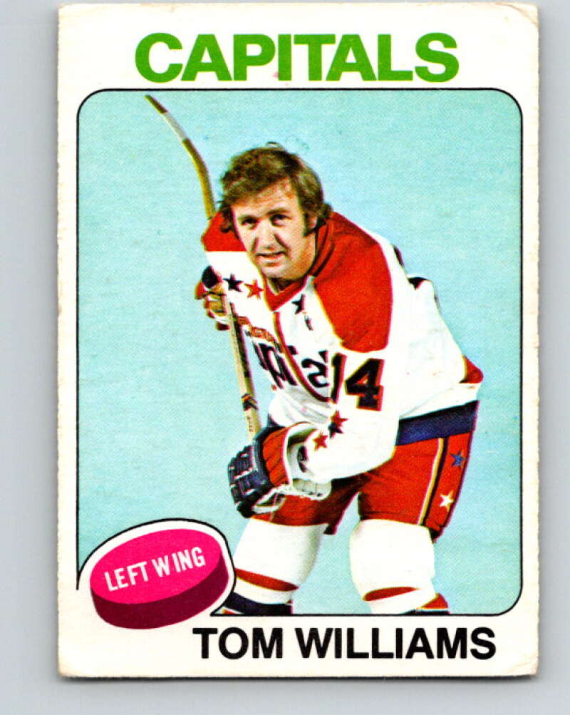 1975-76 O-Pee-Chee #79 Tom Williams Washington Capitals V5510
