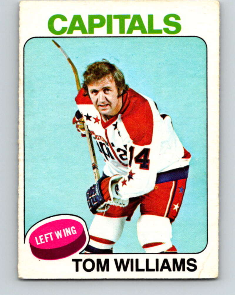 1975-76 O-Pee-Chee #79 Tom Williams Washington Capitals V5511
