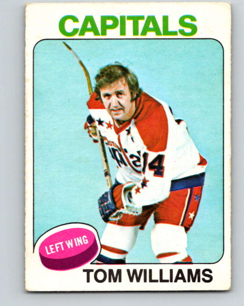 1975-76 O-Pee-Chee #79 Tom Williams Washington Capitals V5512