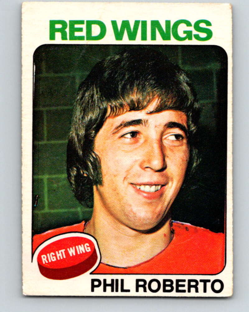 1975-76 O-Pee-Chee #80 Phil Roberto Detroit Red Wings V5516