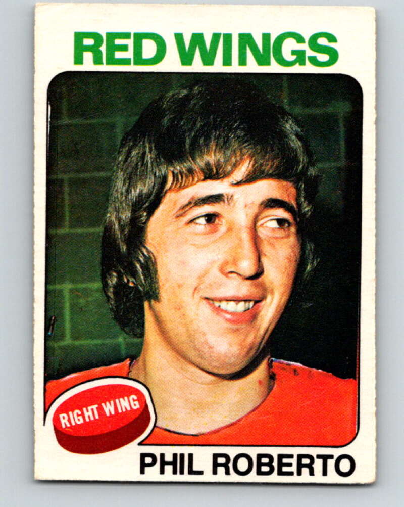 1975-76 O-Pee-Chee #80 Phil Roberto Detroit Red Wings V5517