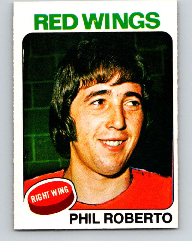 1975-76 O-Pee-Chee #80 Phil Roberto Detroit Red Wings V5518