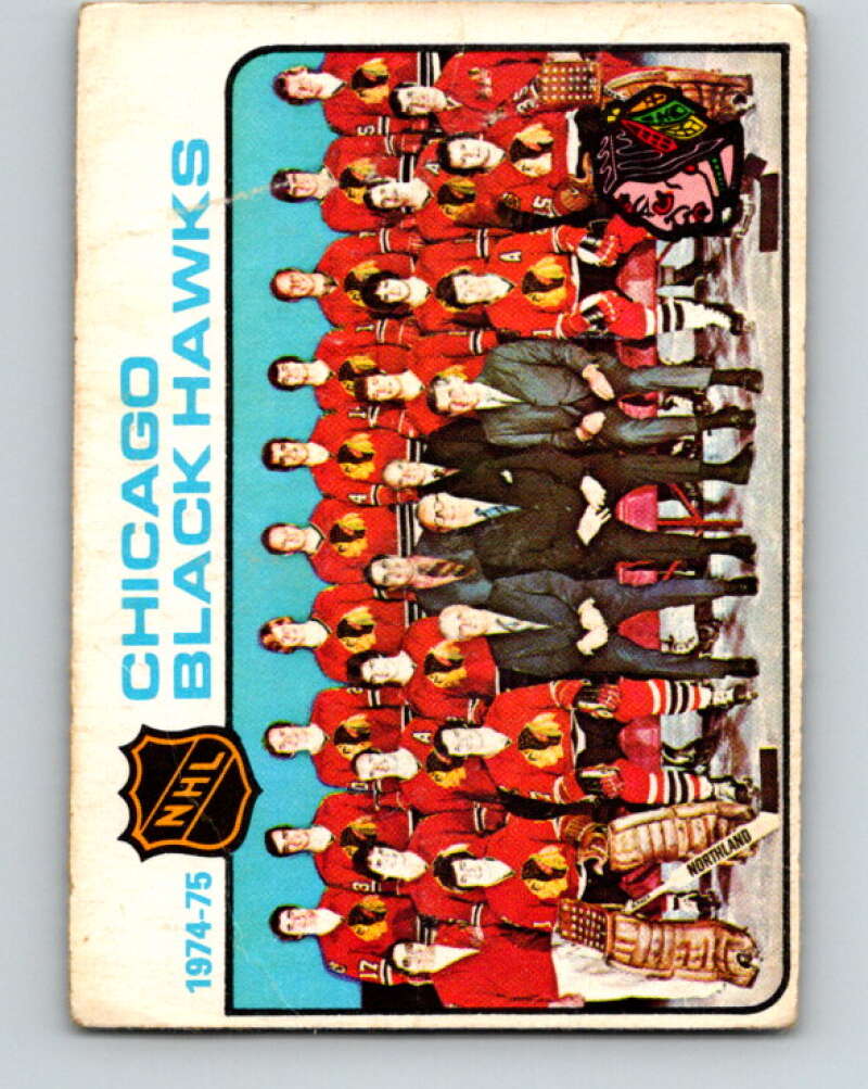 1975-76 O-Pee-Chee #84 Chicago Blackhawks CL Chicago Blackhawks V5537