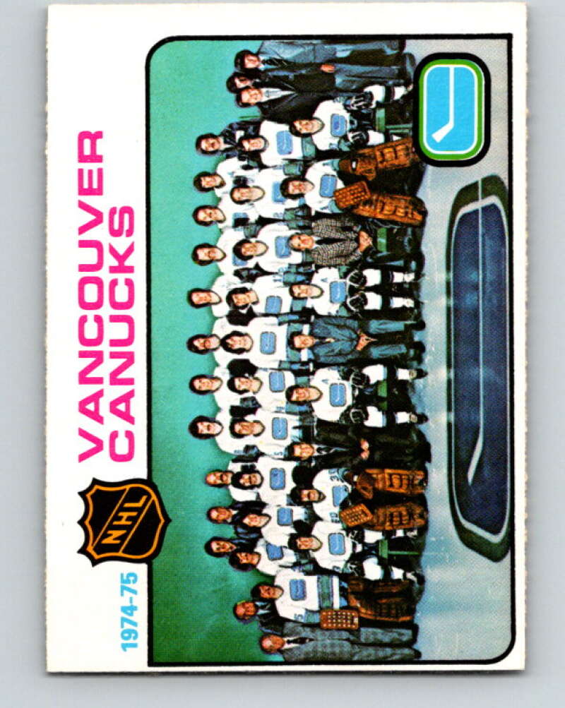 1975-76 O-Pee-Chee #97 Vancouver Canucks CL Vancouver Canucks V5597
