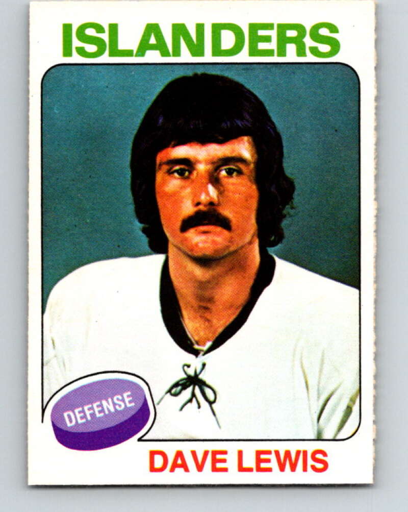 1975-76 O-Pee-Chee #108 Dave Lewis New York Islanders V5644