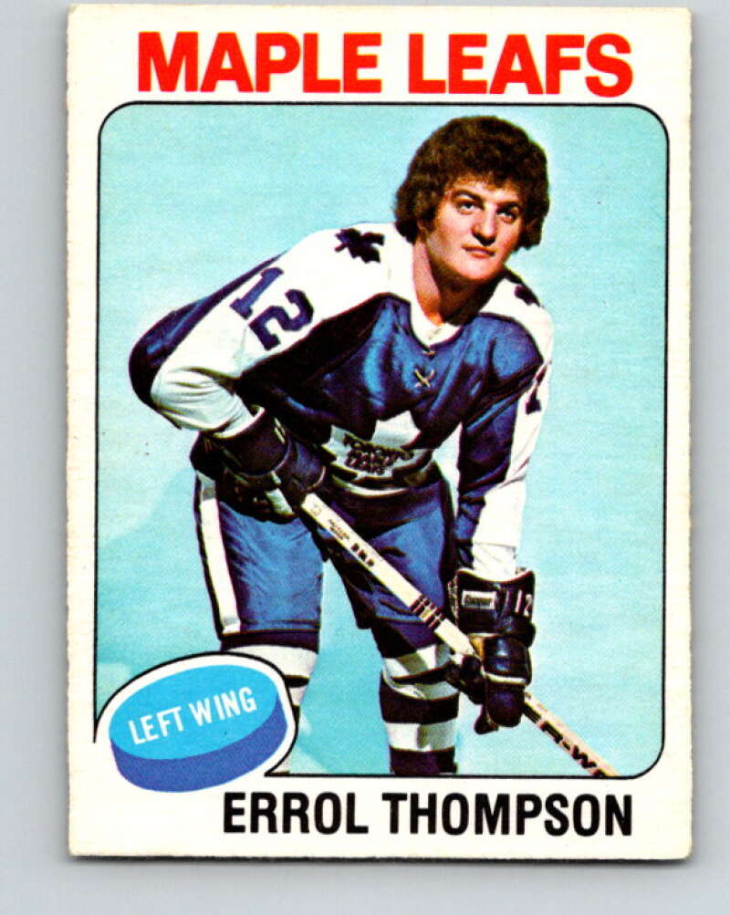 1975-76 O-Pee-Chee #114 Errol Thompson RC Rookie Leafs V5675