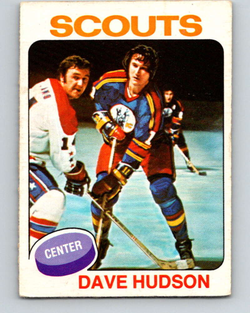1975-76 O-Pee-Chee #122 Dave Hudson Kansas City Scouts V5704