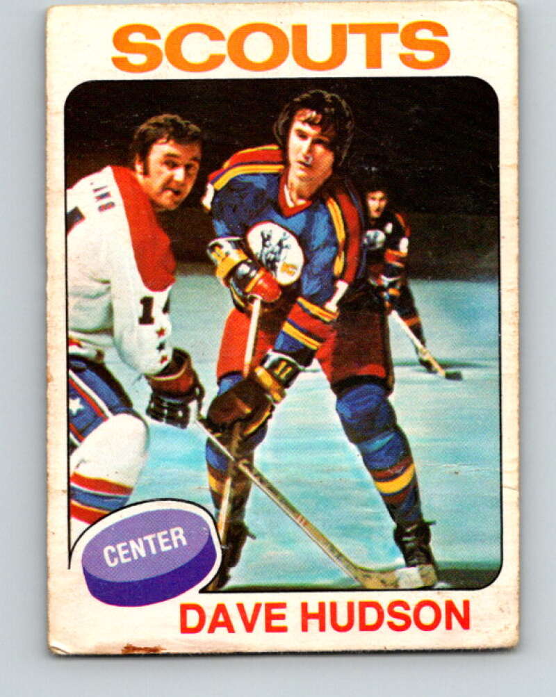 1975-76 O-Pee-Chee #122 Dave Hudson Kansas City Scouts V5707