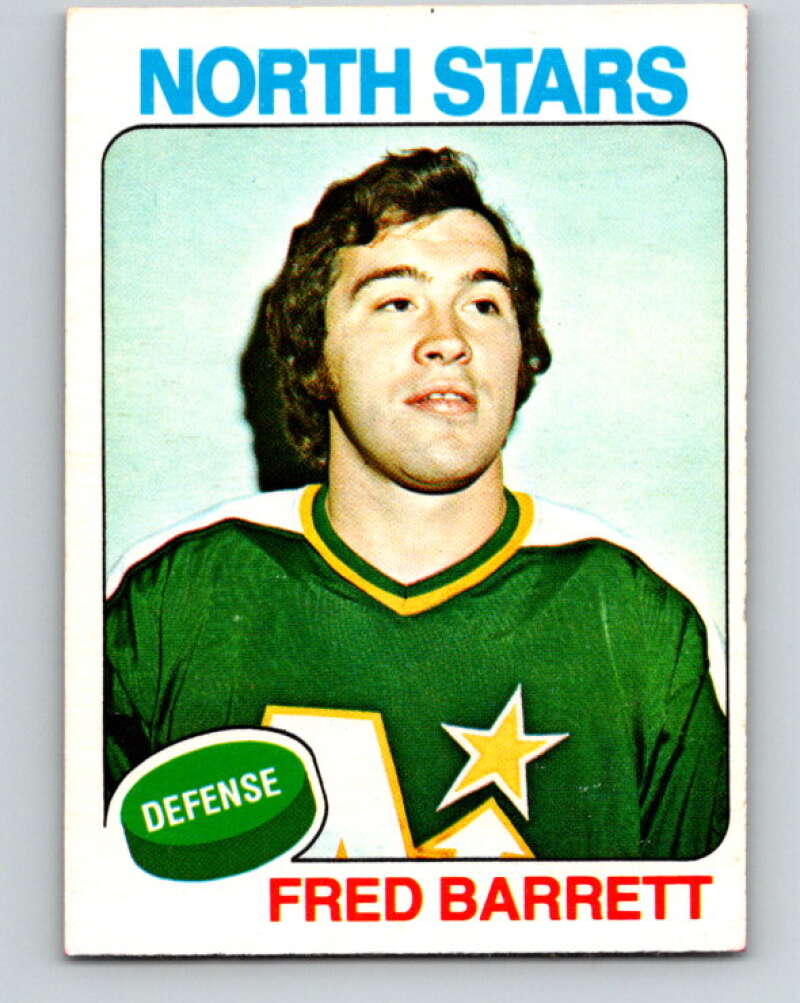 1975-76 O-Pee-Chee #124 Fred Barrett Minnesota North Stars V5711