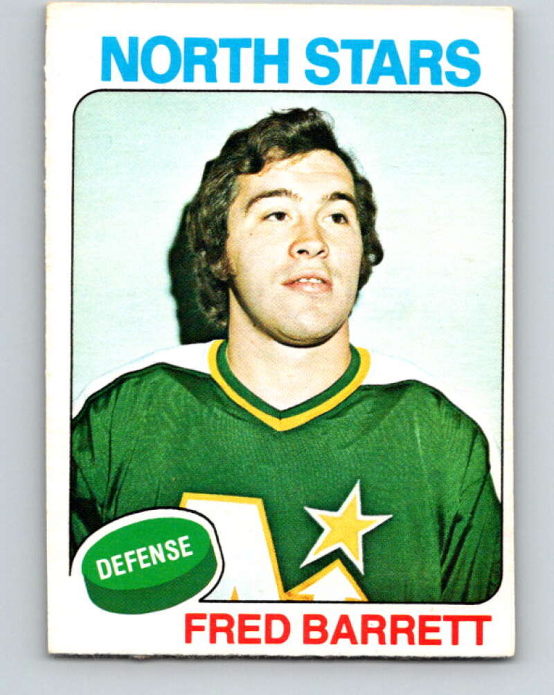 1975-76 O-Pee-Chee #124 Fred Barrett Minnesota North Stars V5712