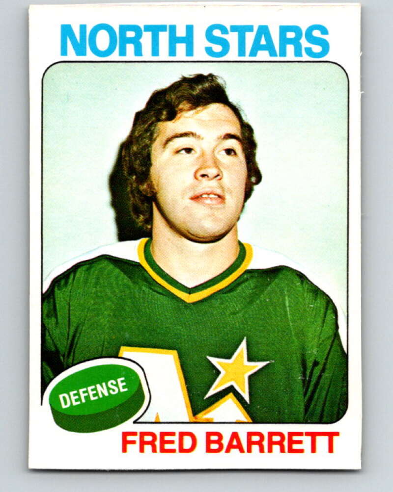 1975-76 O-Pee-Chee #124 Fred Barrett Minnesota North Stars V5713